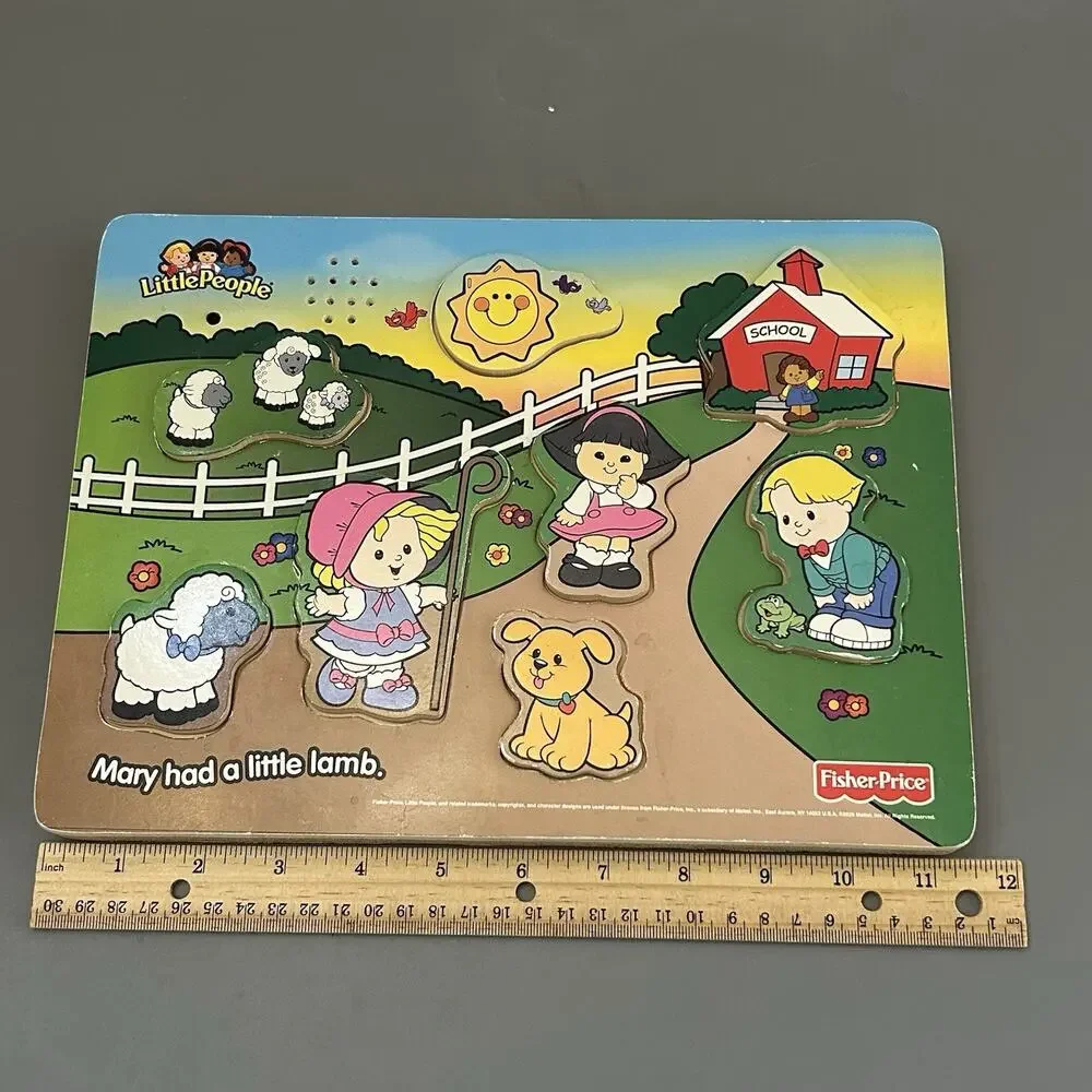 2006 Fisher Price Puzzle Mary Had a Little Lamb Puzzle Musical By Mattel
